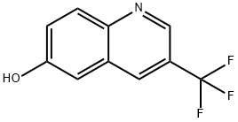 6-Quinolinol, 3-(trifluoromethyl)- Struktur