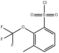 3-Methyl-2-(trifluoromethoxy)benzenesulfonyl chloride Struktur