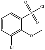 3-Bromo-2-methoxybenzenesulfonylchloride Struktur