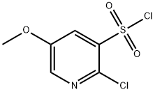 2-chloro-5-methoxypyridine-3-sulfonyl chloride Struktur