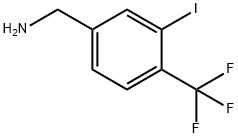 3-Iodo-4-(trifluoromethyl)benzylamine Struktur