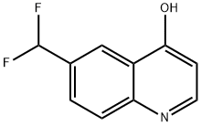 4-Quinolinol, 6-(difluoromethyl)- Struktur