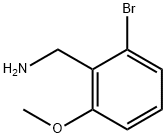 Benzenemethanamine, 2-bromo-6-methoxy- Struktur