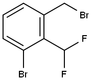 3-Bromo-2-(difluoromethyl)benzyl bromide Struktur