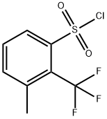 3-Methyl-2-(trifluoromethyl)benzenesulfonyl chloride Struktur