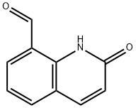 8-Quinolinecarboxaldehyde, 1,2-dihydro-2-oxo- Struktur