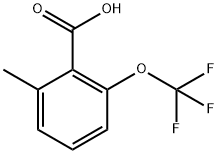 Benzoic acid, 2-methyl-6-(trifluoromethoxy)- Struktur