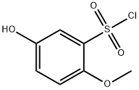 5-Hydroxy-2-methoxybenzenesulfonylchloride Struktur