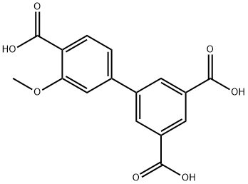 [1,1'-Biphenyl]-3,4',5-tricarboxylic acid, 3'-methoxy- Struktur