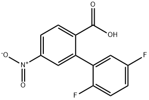 2-(2,5-Difluorophenyl)-4-nitrobenzoic acid Struktur