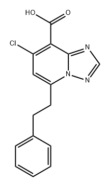 [1,2,4]Triazolo[1,5-a]pyridine-8-carboxylic acid, 7-chloro-5-(2-phenylethyl)- Struktur