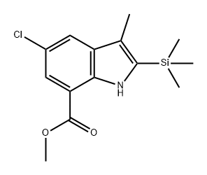 1H-Indole-7-carboxylic acid, 5-chloro-3-methyl-2-(trimethylsilyl)-, methyl ester