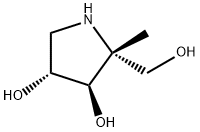 (2R,3R,4R)-2-(Hydroxymethyl)-2-methyl-3,4-pyrrolidinediol Struktur