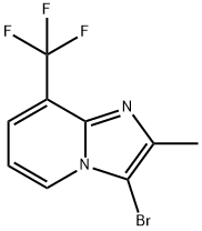 3-bromo-2-methyl-8-(trifluoromethyl)imidazo[1,2-a]pyridine Struktur