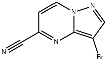 3-bromopyrazolo[1,5-a]pyrimidine-5-carbonitrile Struktur