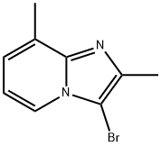 Imidazo[1,2-a]pyridine, 3-bromo-2,8-dimethyl- Struktur