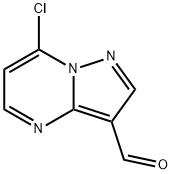 7-chloropyrazolo[1,5-a]pyrimidine-3-carbaldehyde Struktur