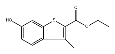 ethyl 6-hydroxy-3-methylbenzo[b]thiophene-2-carboxylate Struktur