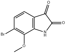 1H-Indole-2,3-dione, 6-bromo-7-methoxy- Struktur