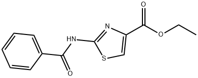 4-Thiazolecarboxylic acid, 2-(benzoylamino)-, ethyl ester Struktur