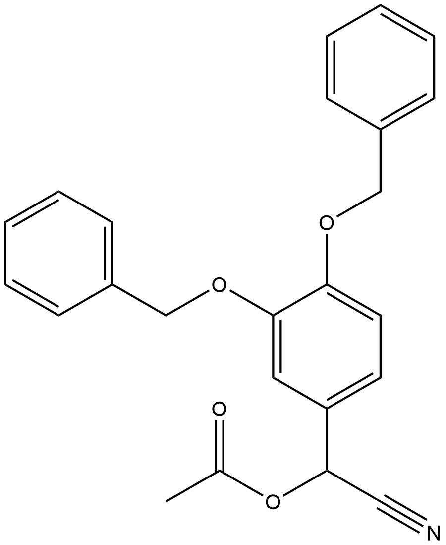 Benzeneacetonitrile, α-(acetyloxy)-3,4-bis(phenylmethoxy)-