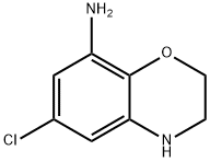 2H-1,4-Benzoxazin-8-amine, 6-chloro-3,4-dihydro- Struktur