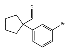 Cyclopentanecarboxaldehyde, 1-(3-bromophenyl)- Struktur