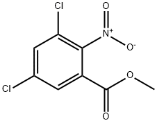 Benzoic acid, 3,5-dichloro-2-nitro-, methyl ester Struktur