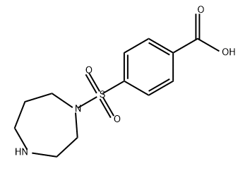 Benzoic acid, 4-[(hexahydro-1H-1,4-diazepin-1-yl)sulfonyl]- Struktur