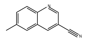 3-Quinolinecarbonitrile, 6-methyl- Struktur