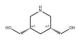 3,5-Piperidinedimethanol, (3R,5S)-rel- Struktur