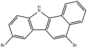 11H-Benzo[a]carbazole, 5,8-dibromo- Struktur