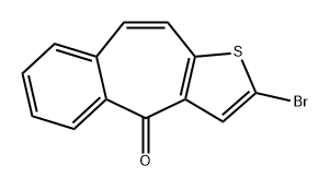 4H-Benzo[4,5]cyclohepta[1,2-b]thiophen-4-one, 2-bromo- Struktur