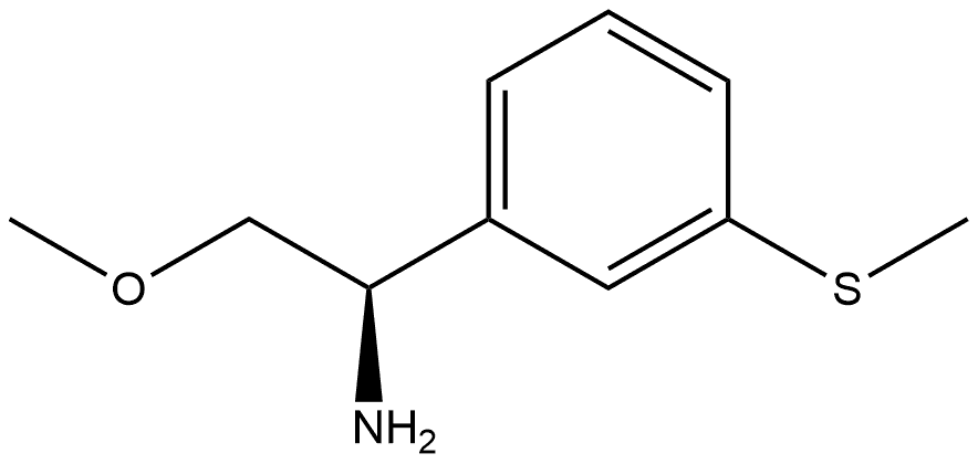 (R)-2-methoxy-1-(3-(methylthio)phenyl)ethan-1-amine Struktur