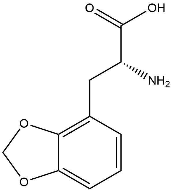 (R)-2-Amino-3-(benzo[d][1,3]dioxol-4-yl)propanoic acid Struktur