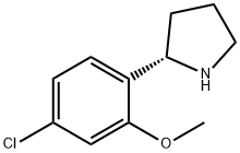 2-(4-chloro-2-methoxyphenyl)pyrrolidine Struktur