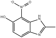 1H-Benzimidazol-5-ol,2-methyl-4-nitro-(9CI) Struktur