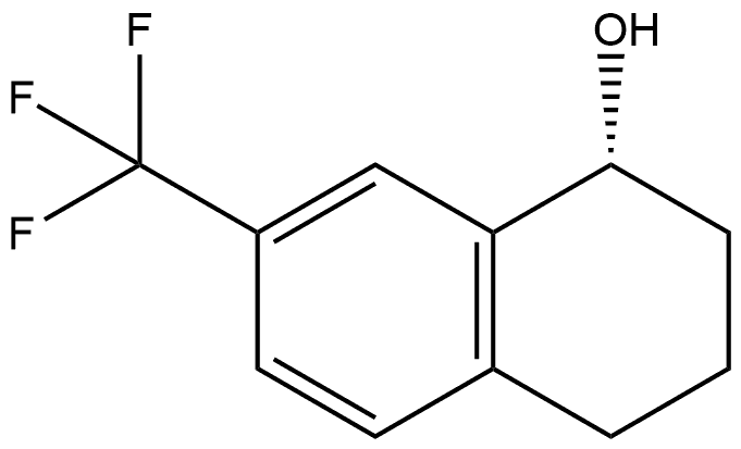 (R)-7-(trifluoromethyl)-1,2,3,4-tetrahydronaphthalen-1-ol Struktur