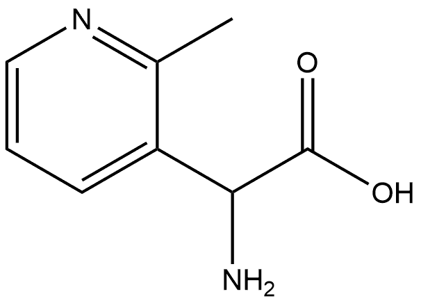 3-Pyridineacetic acid, α-amino-2-methyl- Struktur