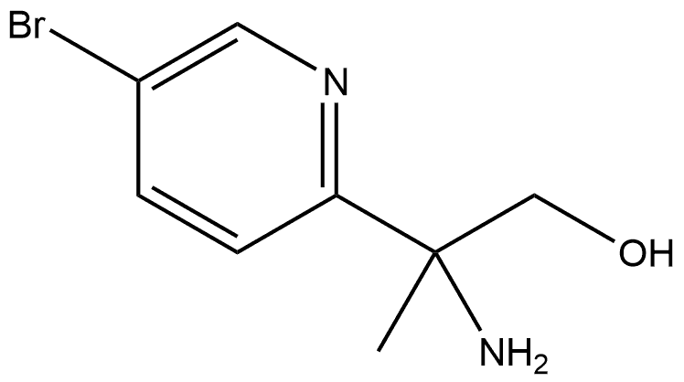 2-Pyridineethanol, β-amino-5-bromo-β-methyl- Struktur