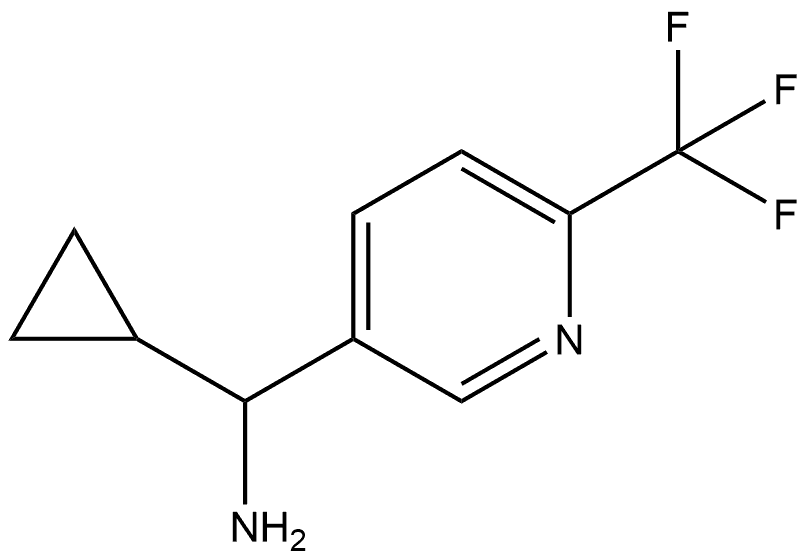 3-Pyridinemethanamine, α-cyclopropyl-6-(trifluoromethyl)- Struktur