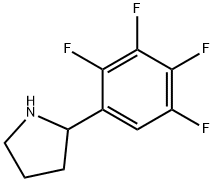 2-(2,3,4,5-tetrafluorophenyl)pyrrolidine Struktur