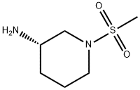 3-Piperidinamine, 1-(methylsulfonyl)-, (3S)- Struktur