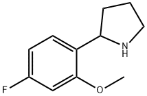 2-(4-fluoro-2-methoxyphenyl)pyrrolidine Struktur