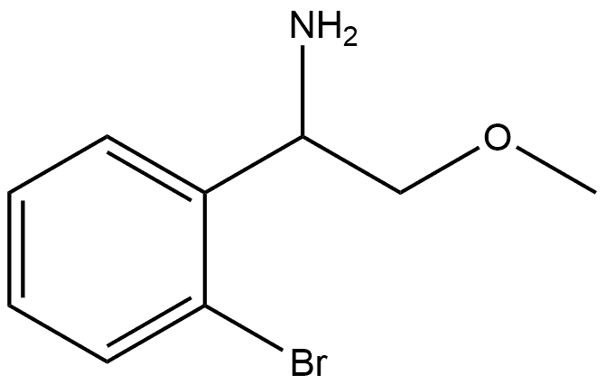 1-(2-bromophenyl)-2-methoxyethanamine Struktur