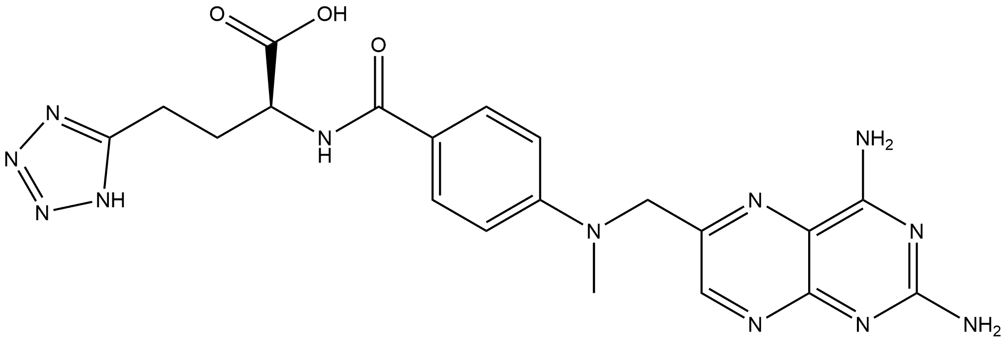 gamma-tetrazole-methotrexate Struktur