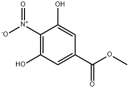 Benzoic acid, 3,5-dihydroxy-4-nitro-, methyl ester Struktur