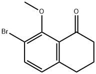 1(2H)-Naphthalenone, 7-bromo-3,4-dihydro-8-methoxy- Struktur