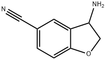 3-Amino-2,3-dihydro-1-benzofuran-5-carbonitrile Struktur