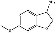 6-(Methylsulfanyl)-2,3-dihydro-1-benzofuran-3-amine Struktur